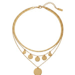 NORA Waterproof 18K Gold Plating 3in1 Necklace – Brushed Stainless Steel - DANSK Copenhagen