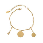 NORA Waterproof 18K Gold Plating Bracelet – Brushed Stainless Steel - DANSK Copenhagen