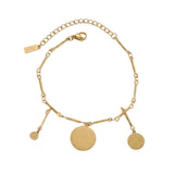 NORA Waterproof 18K Gold Plating Bracelet – Brushed Stainless Steel - DANSK Copenhagen