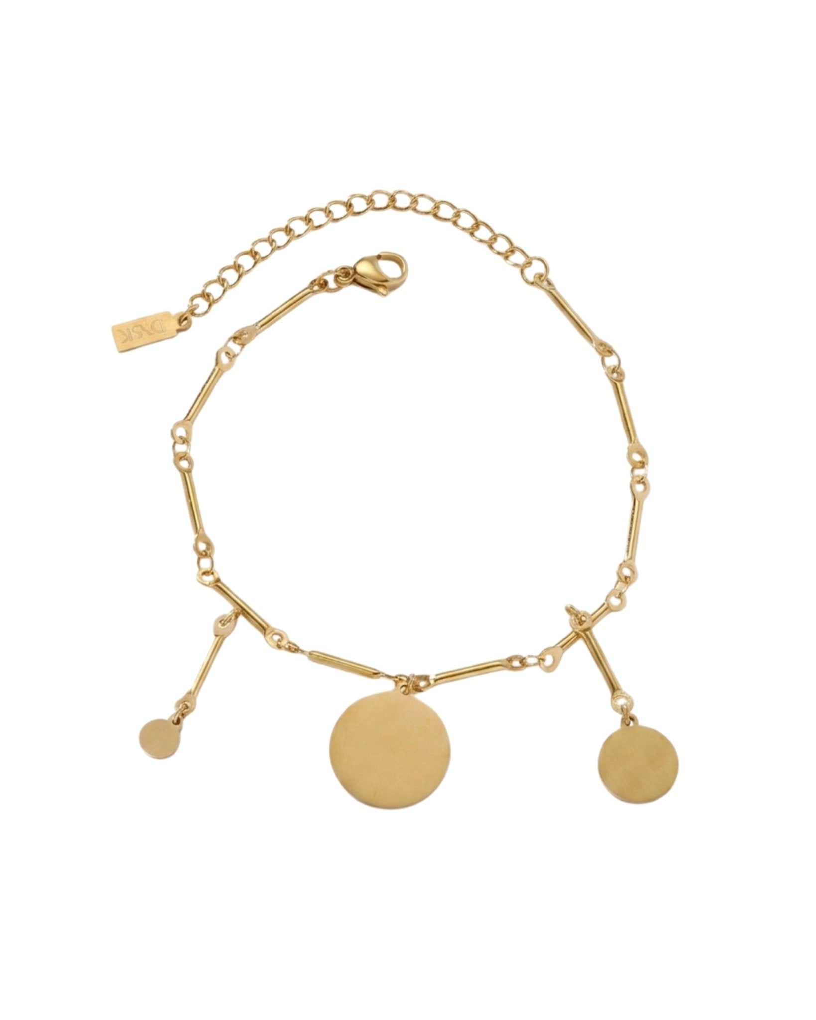 NORA Waterproof 18K Gold Plating Bracelet – Brushed Stainless Steel - DANSK Copenhagen