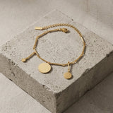 NORA Waterproof 18K Gold Plating Bracelet – Brushed Stainless Steel - DANSK Copenhagen