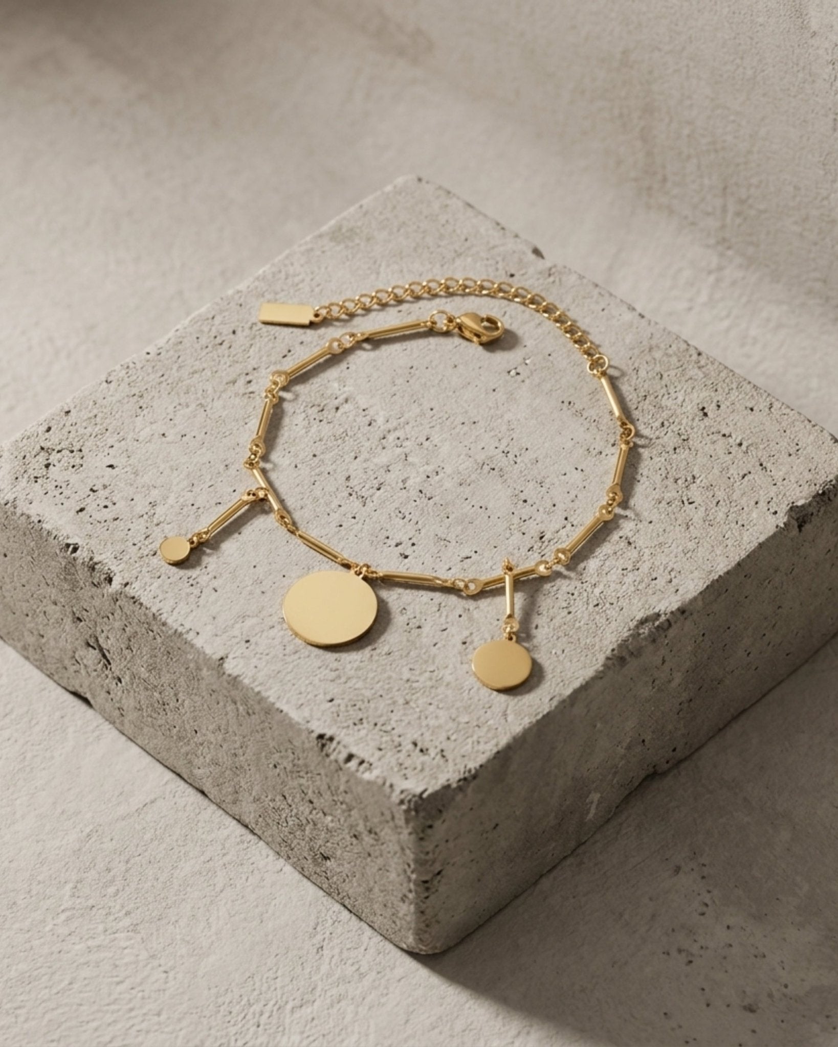 NORA Waterproof 18K Gold Plating Bracelet – Brushed Stainless Steel - DANSK Copenhagen
