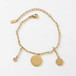 NORA Waterproof 18K Gold Plating Bracelet – Brushed Stainless Steel - DANSK Copenhagen