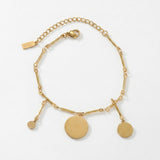 NORA Waterproof 18K Gold Plating Bracelet – Brushed Stainless Steel - DANSK Copenhagen