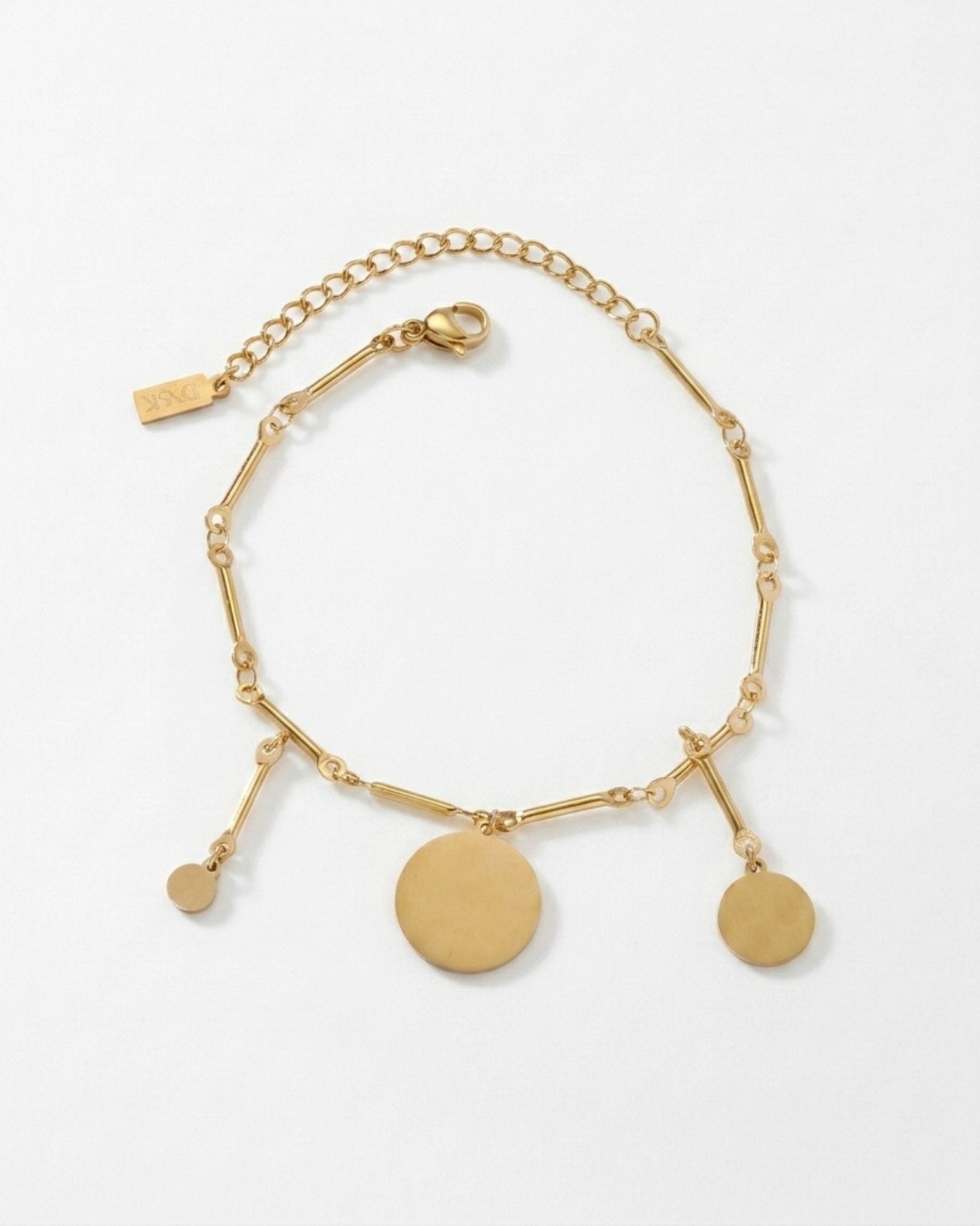 NORA Waterproof 18K Gold Plating Bracelet – Brushed Stainless Steel - DANSK Copenhagen