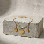 NORA Waterproof 18K Gold Plating Bracelet – Brushed Stainless Steel - DANSK Copenhagen