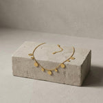 NORA Waterproof 18K Gold Plating Long Necklace – Brushed Stainless Steel - DANSK Copenhagen