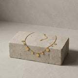NORA Waterproof 18K Gold Plating Long Necklace – Brushed Stainless Steel - DANSK Copenhagen