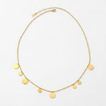 NORA Waterproof 18K Gold Plating Long Necklace – Brushed Stainless Steel - DANSK Copenhagen