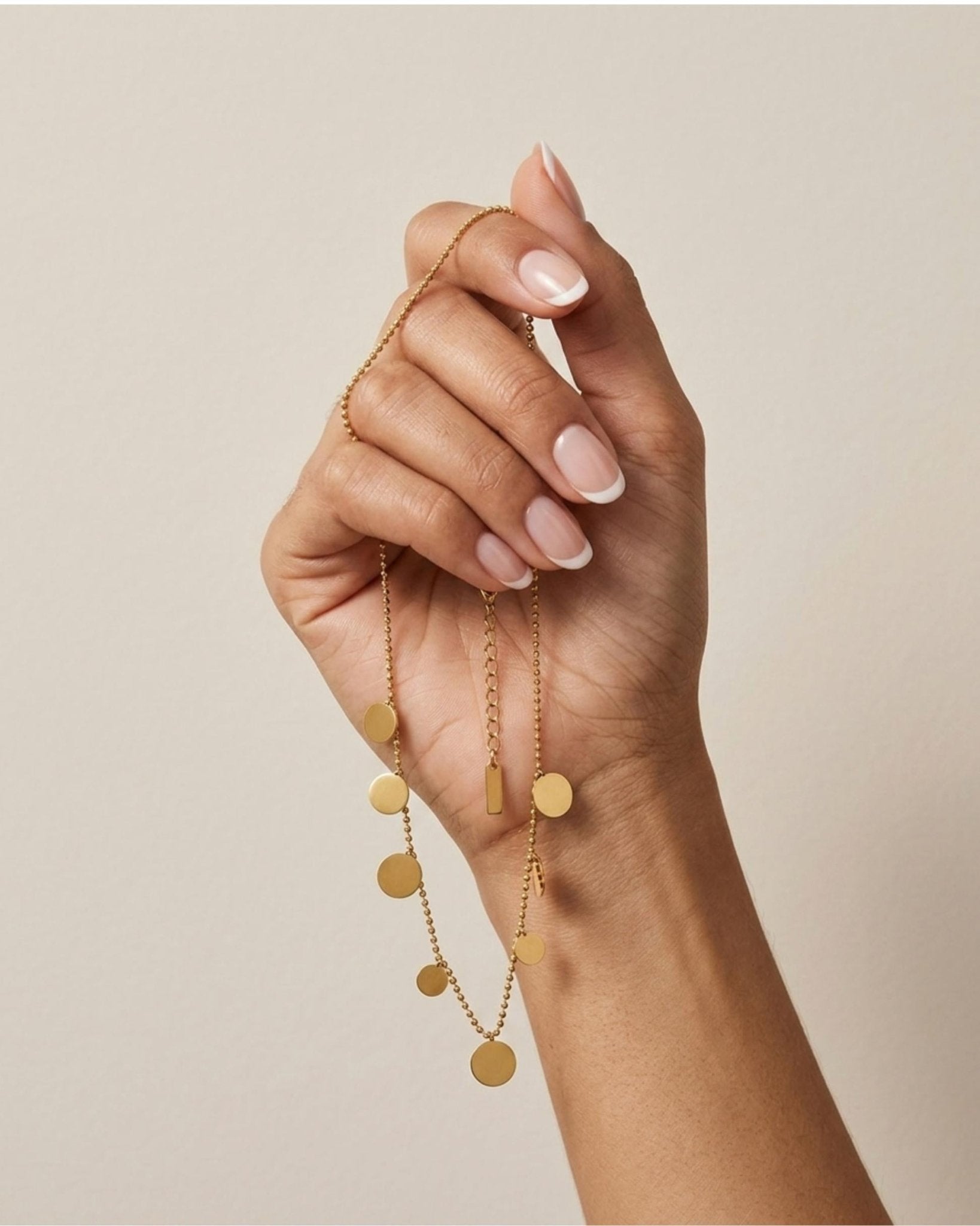 NORA Waterproof 18K Gold Plating Long Necklace – Brushed Stainless Steel - DANSK Copenhagen