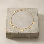 NORA Waterproof 18K Gold Plating Long Necklace – Brushed Stainless Steel - DANSK Copenhagen