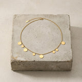 NORA Waterproof 18K Gold Plating Long Necklace – Brushed Stainless Steel - DANSK Copenhagen