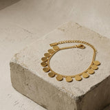 NORA Waterproof 18K Gold Plating Multi Bracelet – Brushed Stainless Steel - DANSK Copenhagen