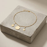 NORA Waterproof 18K Gold Plating Short Necklace – Brushed Stainless Steel - DANSK Copenhagen