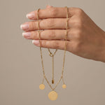 NORA Waterproof 18K Gold Plating Short Necklace – Brushed Stainless Steel - DANSK Copenhagen