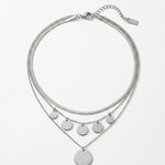 NORA Waterproof Silver Stainless Steel 3in1 Necklace – Brushed Finish - DANSK Copenhagen