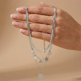 NORA Waterproof Silver Stainless Steel 3in1 Necklace – Brushed Finish - DANSK Copenhagen