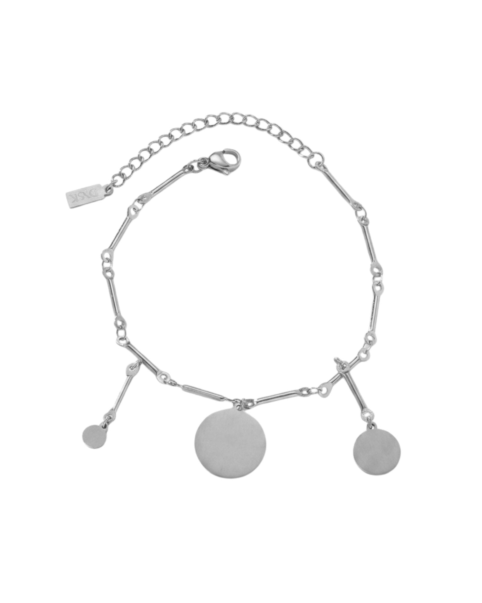 NORA Waterproof Silver Stainless Steel Bracelet – Brushed Finish - DANSK Copenhagen