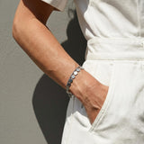 NORA Waterproof Silver Stainless Steel Multi Bracelet – Brushed Finish - DANSK Copenhagen