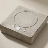 NORA Waterproof Silver Stainless Steel Short Necklace – Brushed Finish - DANSK Copenhagen