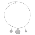 NORA Waterproof Silver Stainless Steel Short Necklace – Brushed Finish - DANSK Copenhagen