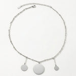 NORA Waterproof Silver Stainless Steel Short Necklace – Brushed Finish - DANSK Copenhagen