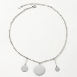 NORA Waterproof Silver Stainless Steel Short Necklace – Brushed Finish - DANSK Copenhagen