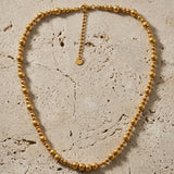 Passion Waterproof 2 Ball Necklace 18K Gold Plating - DANSK Copenhagen