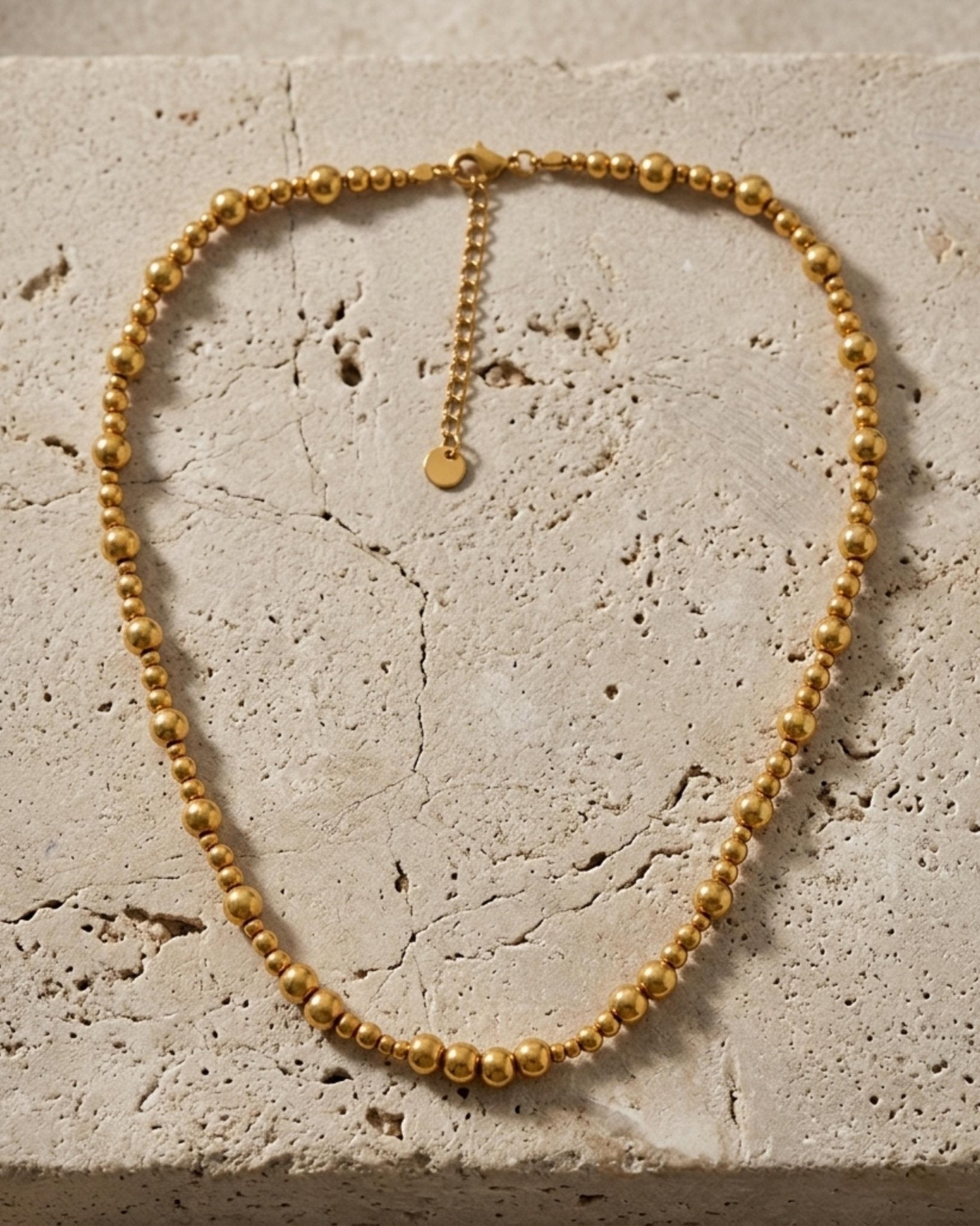 Passion Waterproof 2 Ball Necklace 18K Gold Plating - DANSK Copenhagen