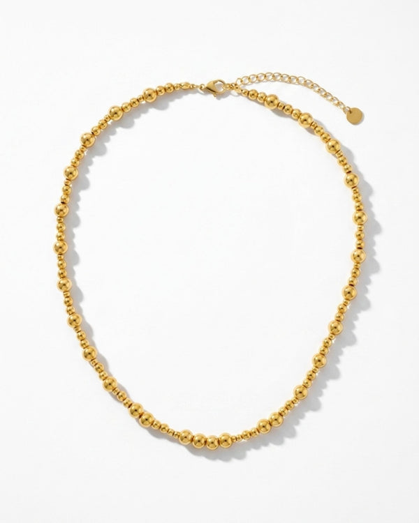 Passion Waterproof 2 Ball Necklace 18K Gold Plating - DANSK Copenhagen
