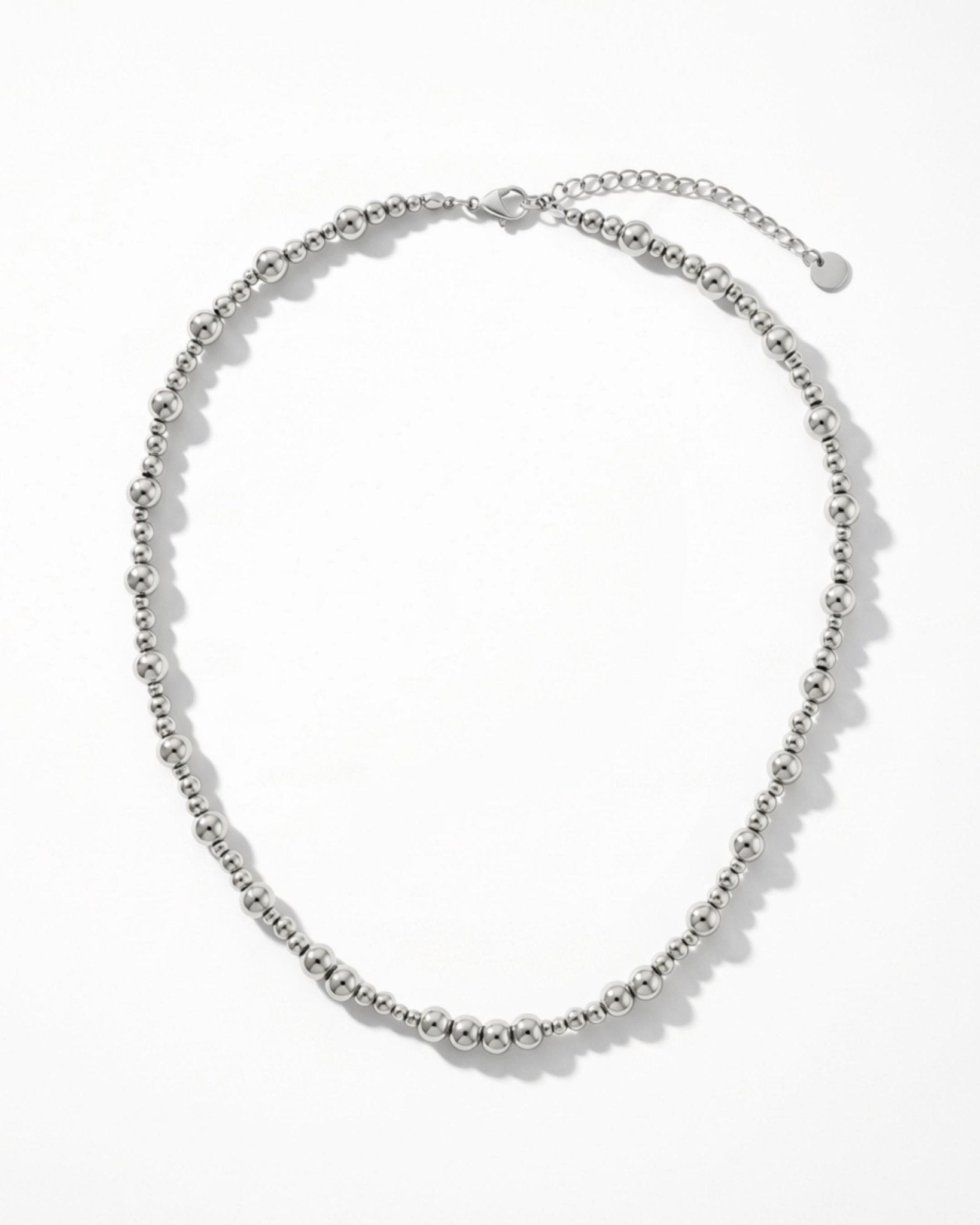 Passion Waterproof 2 Ball Necklace Silver Plating - DANSK Copenhagen