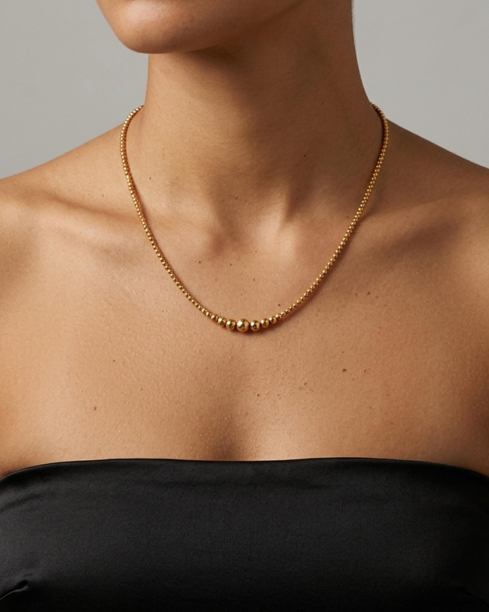 Passion Waterproof 8-Ball Necklace 18K Gold Plating Plating