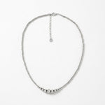 Passion Waterproof 8-Ball Necklace Silver Plating