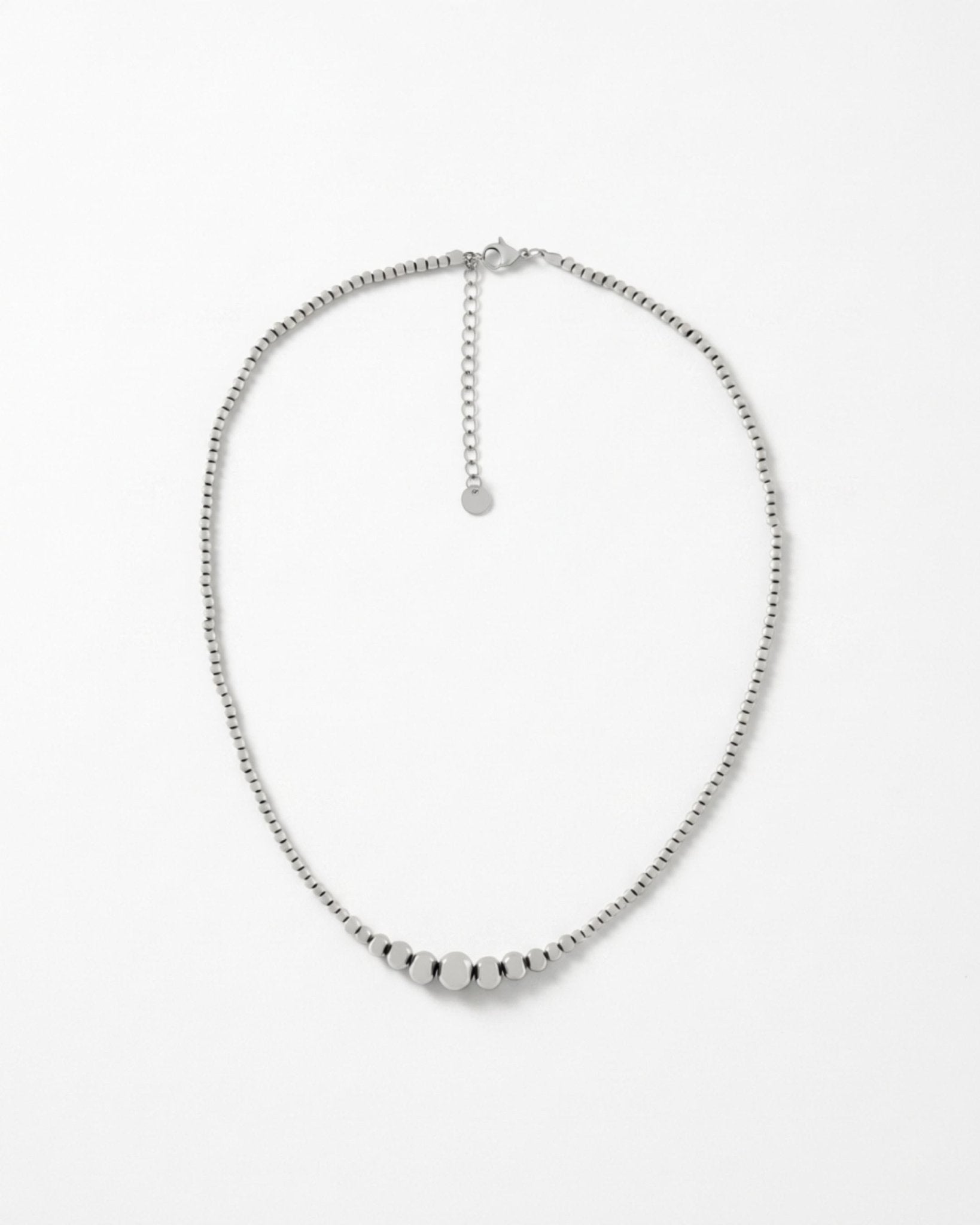 Passion Waterproof 8-Ball Necklace Silver Plating