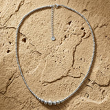 Passion Waterproof 8-Ball Necklace Silver Plating
