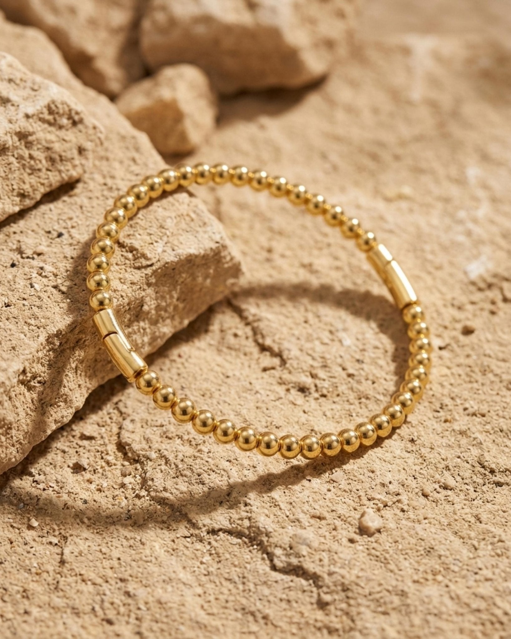 Passion Waterproof Ball Bangle Bracelet 18K Gold Plating - DANSK Copenhagen