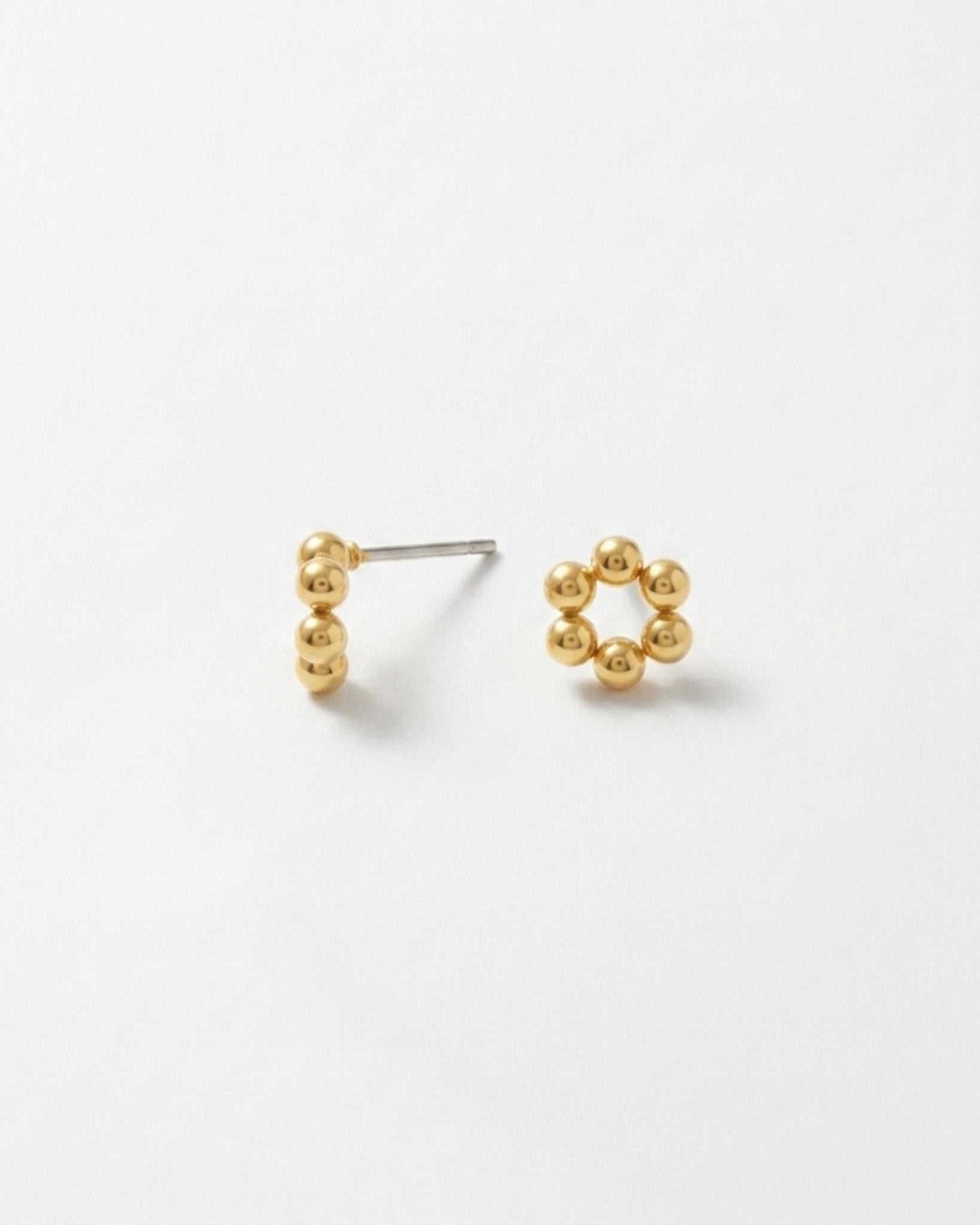 Passion Waterproof Circle Ball Earring 18K Gold Plating - DANSK Copenhagen