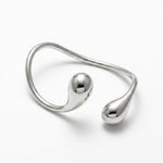 Passion Waterproof Drop Cuff Bracelet Silver Plating