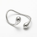 Passion Waterproof Drop Cuff Bracelet Silver Plating