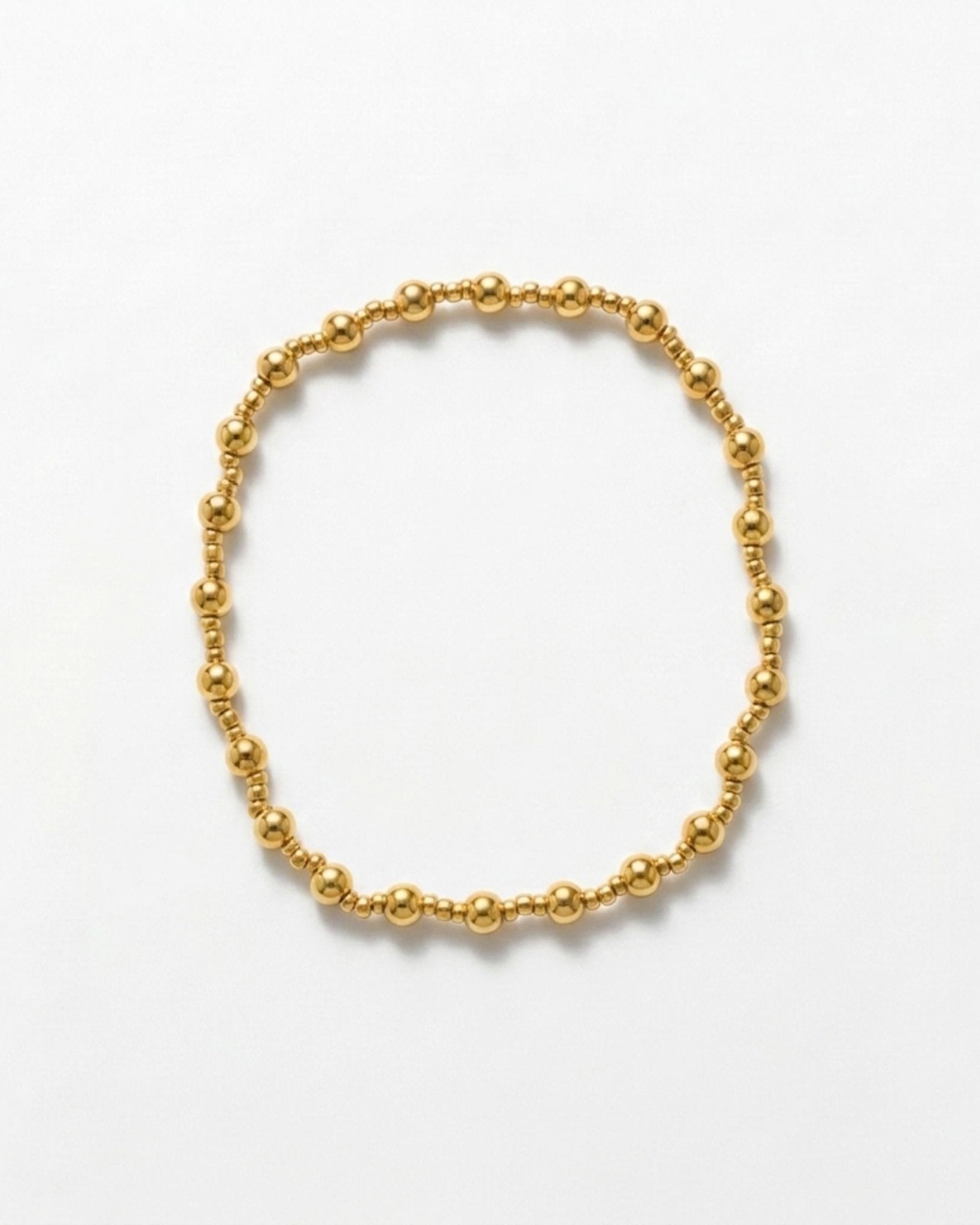 Passion Waterproof Elastic 2 Ball Bracelet 18K Gold Plating - DANSK Copenhagen