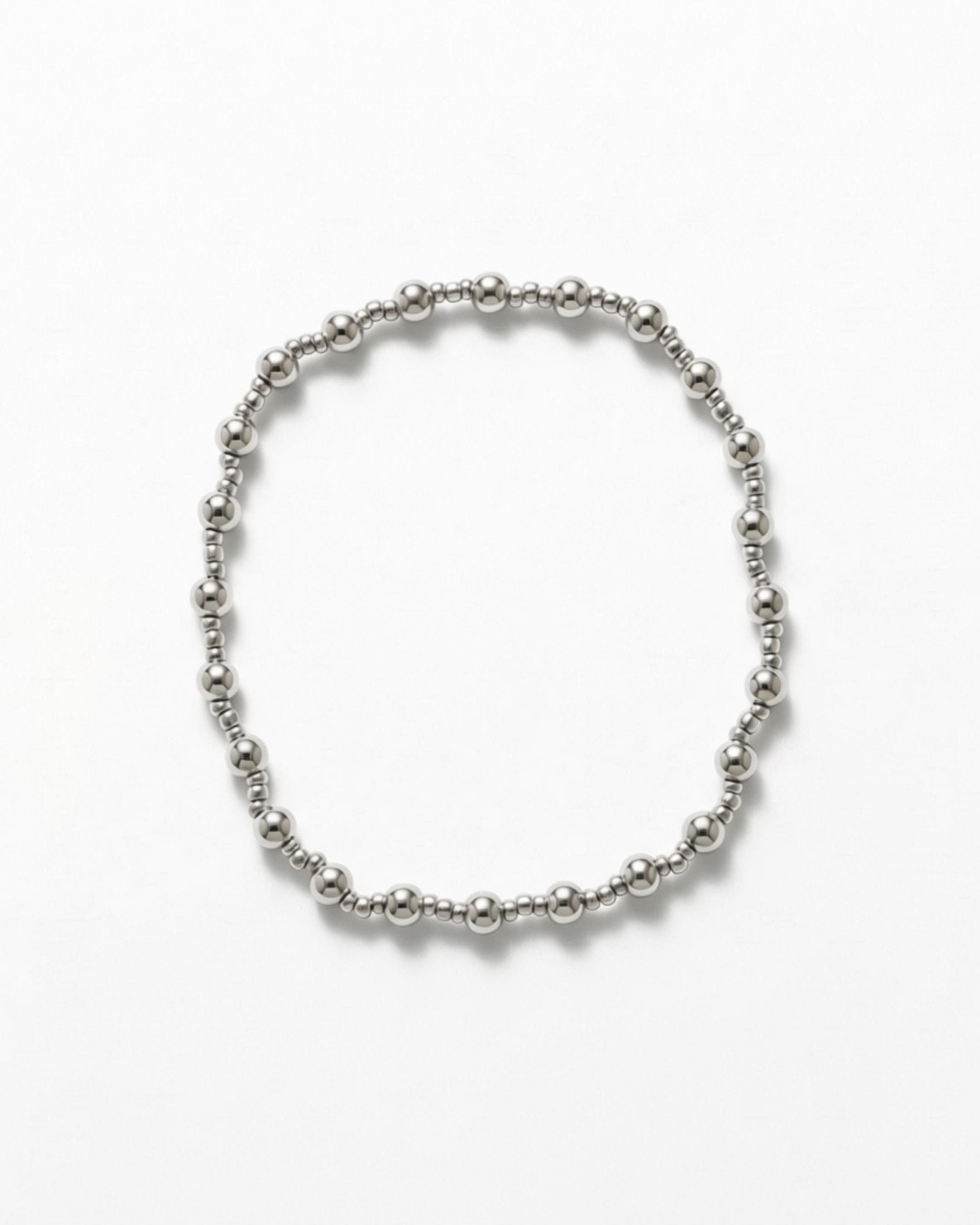 Passion Waterproof Elastic 2 Ball Bracelet Silver Plating - DANSK Copenhagen