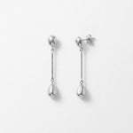 Passion Waterproof Long Smooth Double Drop Earring Silver Plating - DANSK Copenhagen