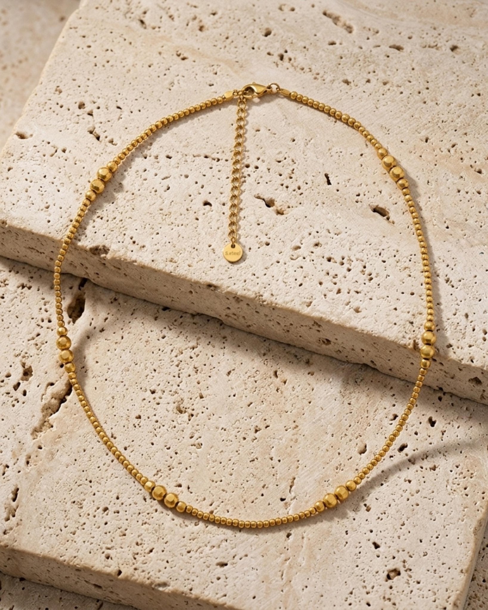 Passion Waterproof Multi Ball Necklace 18K Gold Plating Plating