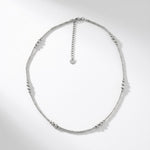 Passion Waterproof Multi Ball Necklace Silver Plating