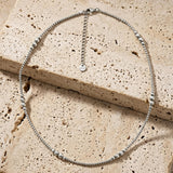Passion Waterproof Multi Ball Necklace Silver Plating