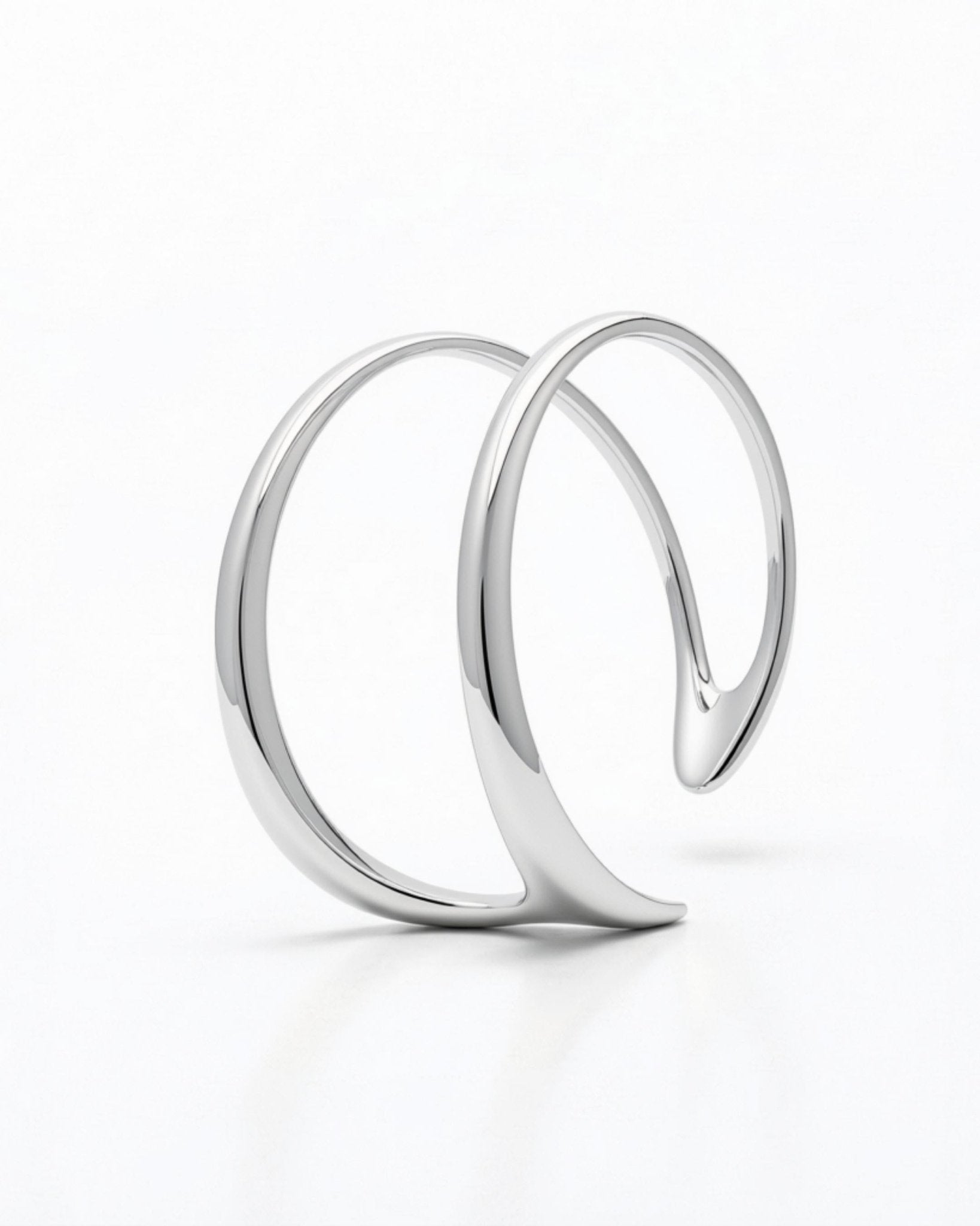 Passion Waterproof Open Cuff Bracelet Silver Plating