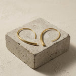 Passion Waterproof Simple Hoop Earring 18K Gold Plating - DANSK Copenhagen