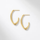 Passion Waterproof Simple Oval Creol 18K Gold Plating - DANSK Copenhagen
