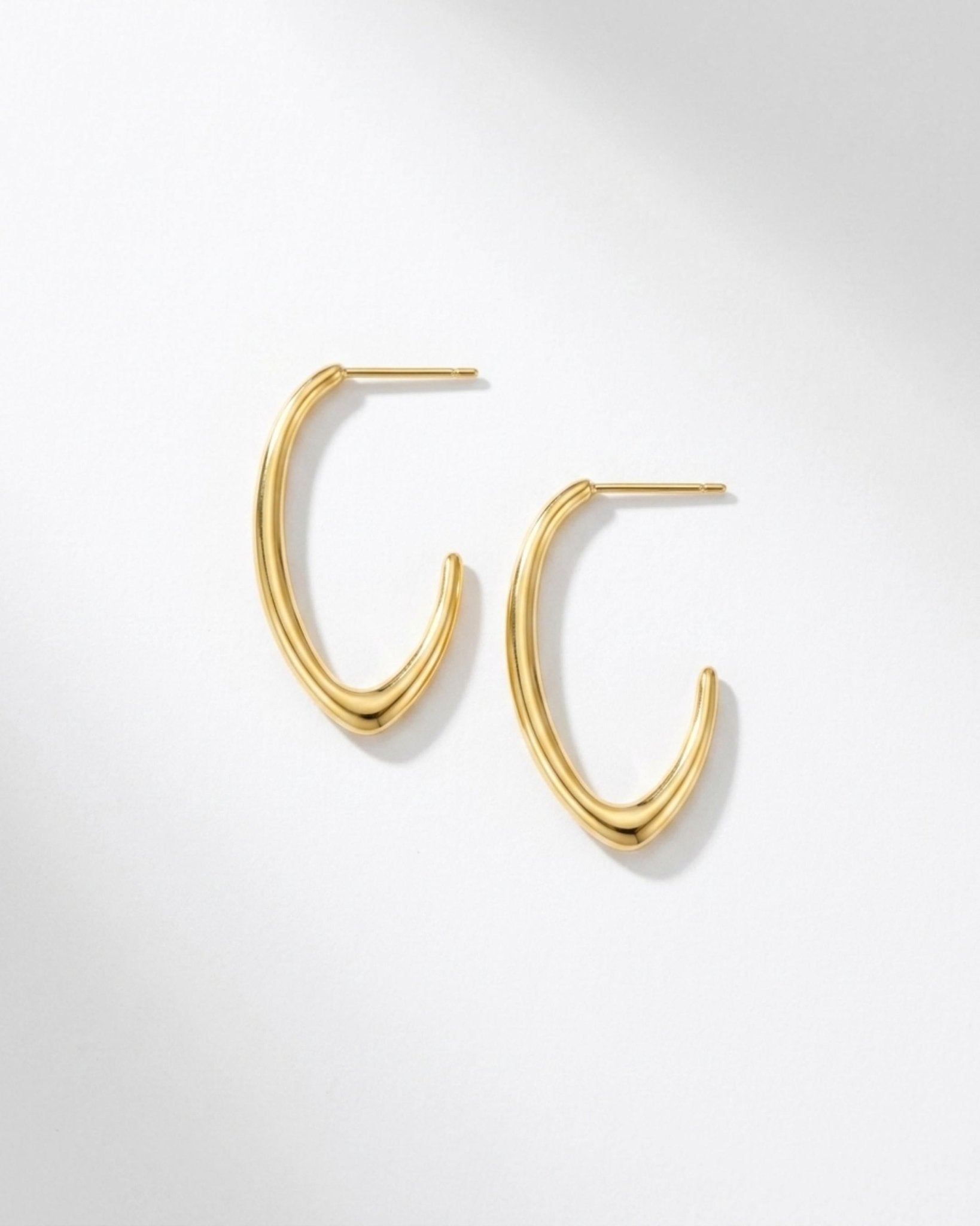 Passion Waterproof Simple Oval Creol 18K Gold Plating - DANSK Copenhagen