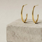 Passion Waterproof Simple Oval Creol 18K Gold Plating - DANSK Copenhagen